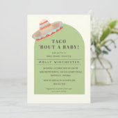 Taco Bout a Baby Baby shower Invitation (Debout devant)