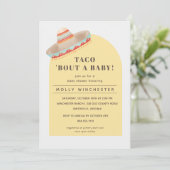 Taco Bout a Baby Baby shower Invitation (Debout devant)