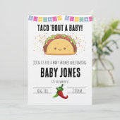 taco 'bout a baby! baby shower invitation (Debout devant)