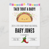 taco 'bout a baby! baby shower invitation (Devant)