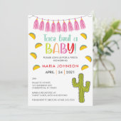 Taco Bout A Baby Baby shower Invitation (Debout devant)