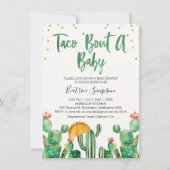 Taco Bout A Baby Cactus Invitation Baby shower (Devant)
