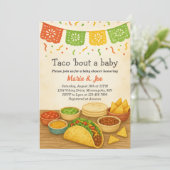 Taco Bout A Baby Fiesta Baby shower Invitation (Debout devant)