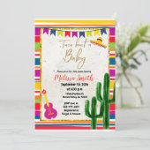 Taco 'Bout A Baby Fiesta Baby shower Invitation (Debout devant)