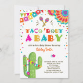 Taco Bout a Baby Fiesta Baby shower invitation (Devant)