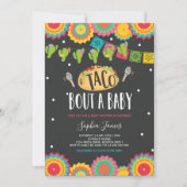 Taco 'Bout A Baby Fiesta Baby shower Invitation (Devant)