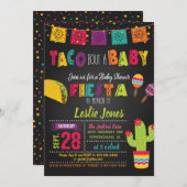 Taco Bout a Baby Fiesta Baby shower Invitation (Devant / Derrière)