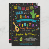 Taco Bout a Baby Fiesta Baby Shower Invitations (Devant / Derrière)