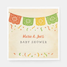 Taco Bout A Baby Fiesta Baby shower servetten