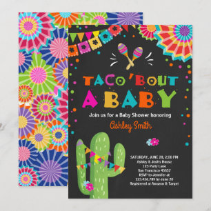 Taco Bout a Baby Fiesta Baby shower uitnodiging