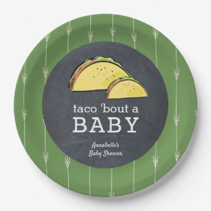 Taco Bout a Baby Fiesta Chalkboard Baby shower Papieren Bordje