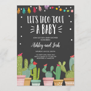 Taco Bout a Baby Fiesta Couples Shower Invitation Kaart