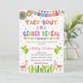 Taco 'Bout a Baby Gender Reveal Invitation (Debout devant)