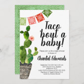 Taco Bout A Baby Invitation (Devant / Derrière)