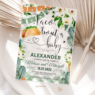 Taco 'Bout A Baby Invitation Baby shower Fiesta