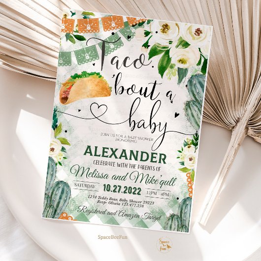 Taco 'Bout A Baby Invitation Baby shower Fiesta