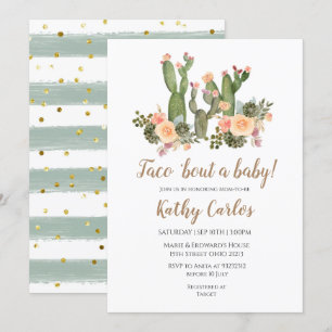 Taco "Bout A Baby Invitation Kaart