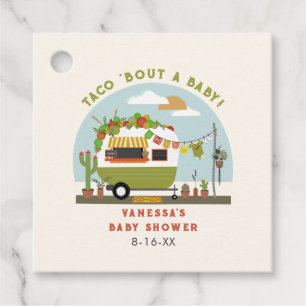 Taco Bout A Baby Neutral Green Baby shower Bedankjes Labels