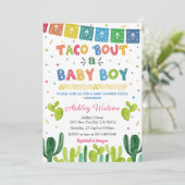 Taco 'Bout a Baby Shower Invitation Fiesta Invite (Debout devant)
