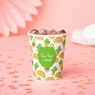 Taco 'Bout a Drink! Thema Fiesta Southwest Papieren Bekers