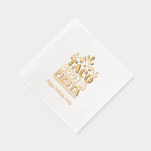 Taco Bout a Fiesta Gold Foil Anniversaire Napkins (Droite)
