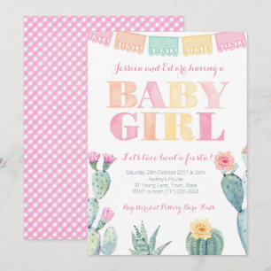 Taco Bout A Fiesta Mexicaans Baby shower voor meis Kaart