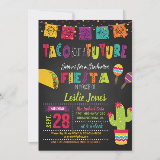 Taco Bout a Future Graduation Invitation (Devant)