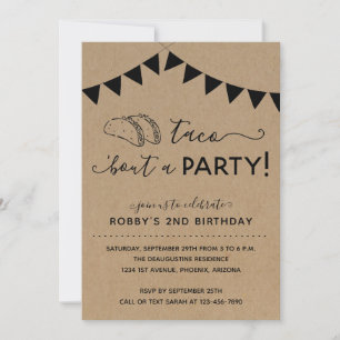 Taco 'Bout a Party Anniversaire Invitation
