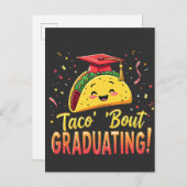 Taco 'Bout Afstuderen Afstuderen Cinco De Mayo  Aankondigingskaart (Voorkant / Achterkant)