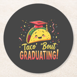 Taco 'Bout afstuderen Afstuderen Cinco de Mayo Ronde Kartonnen Onderzetter