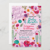 Taco Bout Amour Baby shower Invitation (Devant / Derrière)