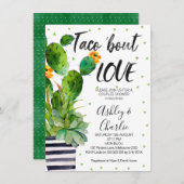 Taco Bout Amour Couples Douche Invitation (Devant / Derrière)