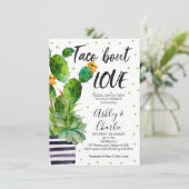 Taco Bout Amour Couples Douche Invitation (Debout devant)