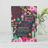 Taco Bout Amour Nuptiale Douche Invitation (Debout devant)