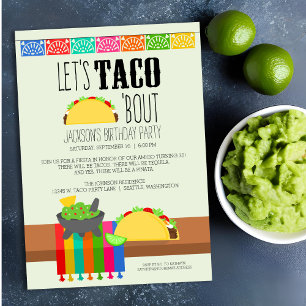 Taco 'Bout Anniversaire Fête Invitation