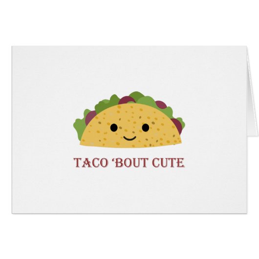 Taco Bout Cute Kawaii Taco (Devant Horizontal)
