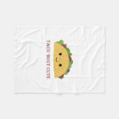 Taco Bout Cute Kawaii Taco Fleece Deken (Voorkant (Horizontaal))