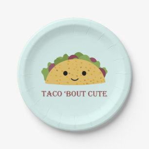 Taco Bout Cute Kawaii Taco Papieren Bordje