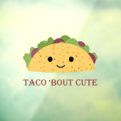 Taco Bout Cute Kawaii Taco  Raamsticker (Vel 3)