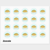 Taco Bout Cute Kawaii Taco Ronde Sticker (Vel)