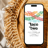 Taco Bout Deux Invitation Anniversaire