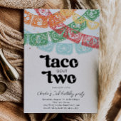 Taco Bout Deux Invitation Anniversaire