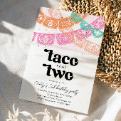 Taco Bout Deux Invitation Anniversaire