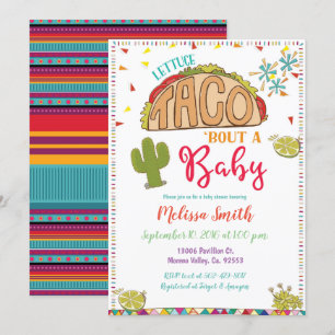 Taco Bout een Baby Baby shower Uitnodiging Fiesta