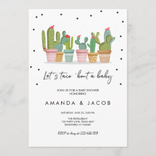 Taco Bout een Baby Fiesta Baby shower Uitnodiging