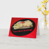 Taco Bout Excitant ! Carte Félicitations (Fleur jaune)