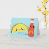 TACO 'bout HOT Wenskaart Kaart (Gele Bloem)
