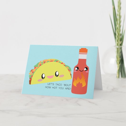 TACO 'bout HOT Wenskaart Kaart (Voorkant)