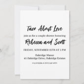 taco bout invitation à l'amour (Dos)