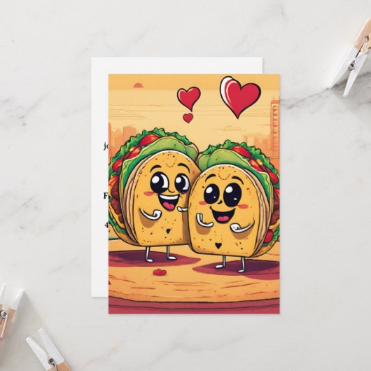taco bout invitation à l'amour (Devant/Arrière en situation)